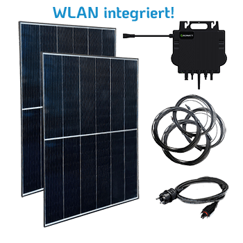 830 W Balkonkraftwerk mit e.on-Modulen und Growatt Neo 800m Wechselrichter